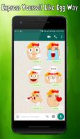 Egg Emoji Stickers For WhatsAp captura de pantalla 1