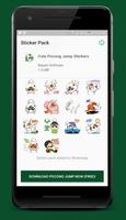 Cute Pocong Jump Stickers For WhatsApp постер
