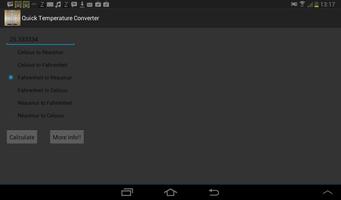 Quick Temperature Converter capture d'écran 2