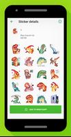 برنامه‌نما Dino Jurassic Sticker عکس از صفحه