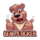 Cute Bear sticker WA simgesi