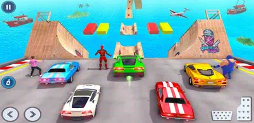 Superhero MegaRamp GT Car Game