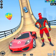 download Superhero MegaRamp GT Car Game APK