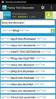 Fancy Text Decorator اسکرین شاٹ 1