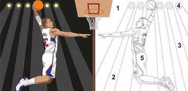 Coloring Basketball  - Color b