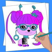 How to draw trendy PETS step by step poster