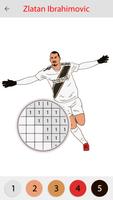 Pixel art Soccer players :Sandbox color by numbers screenshot 1