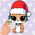 Pets Coloring by number pictures: Book art Game