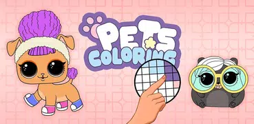 寵物著色 ( Coloring PETS ) : 數字像素藝術 - 哈哈 ( LOL ) 動物