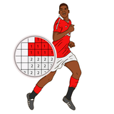 Pixel Football Art Sandbox and