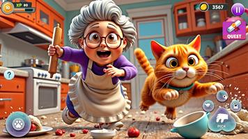 Angry Gran VS Mischief Cat تصوير الشاشة 1