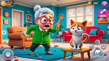 Angry Gran VS Mischief Cat تصوير الشاشة 2