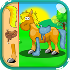Animals puzzles for kids আইকন