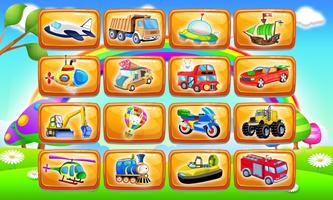 Cars and vehicles puzzle 海報