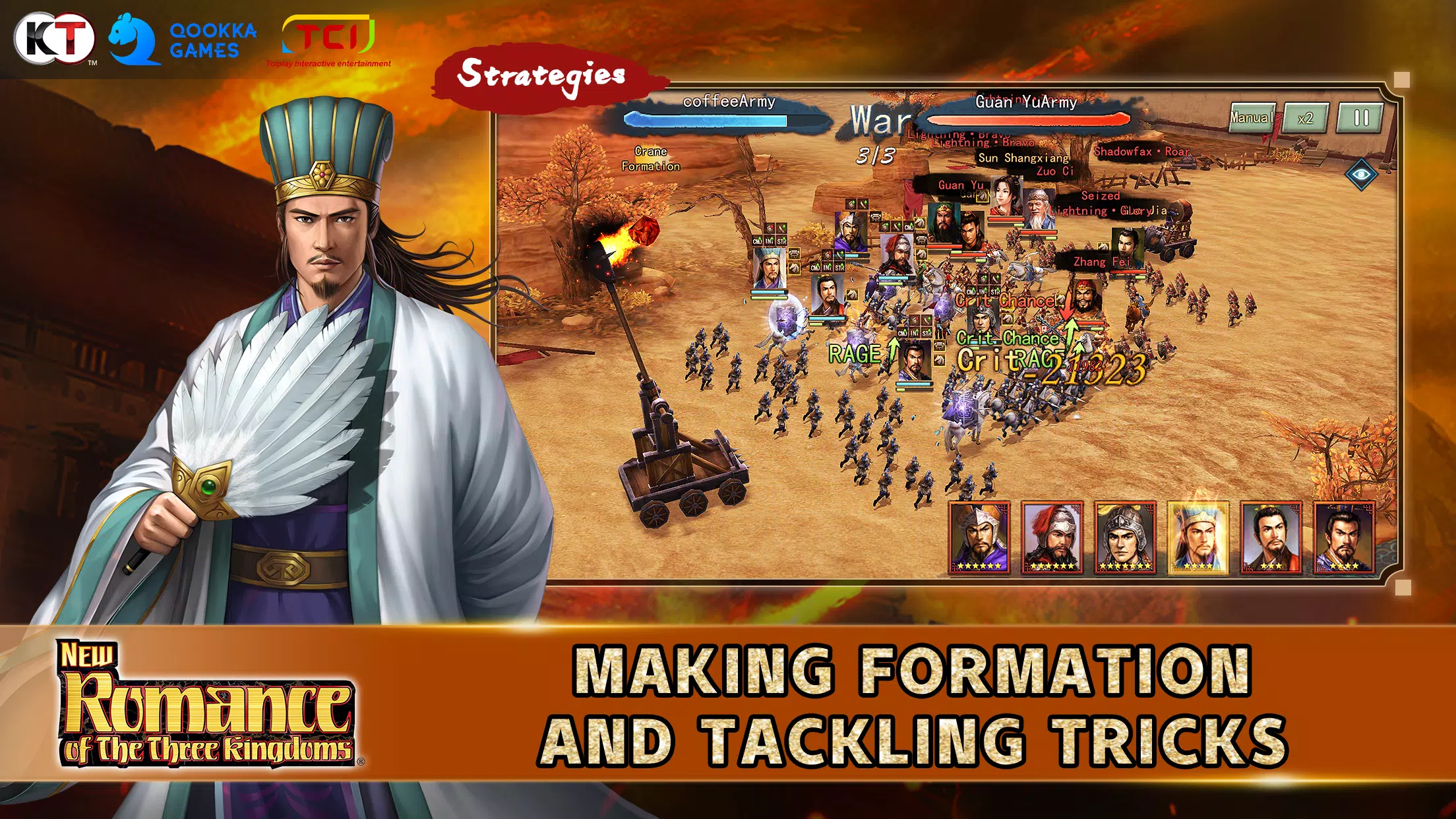 Imperial City Three Kingdoms jogo para celular de estratégia de