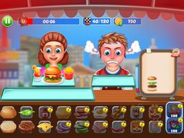 Burger criador Rápido Comida Cozinhando imagem de tela 2