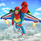 Volador Jetpack Crimen Ciudad Héroe Simulador icono