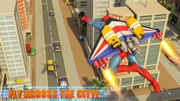 Flying Jetpack Crime City Hero Simulator poster