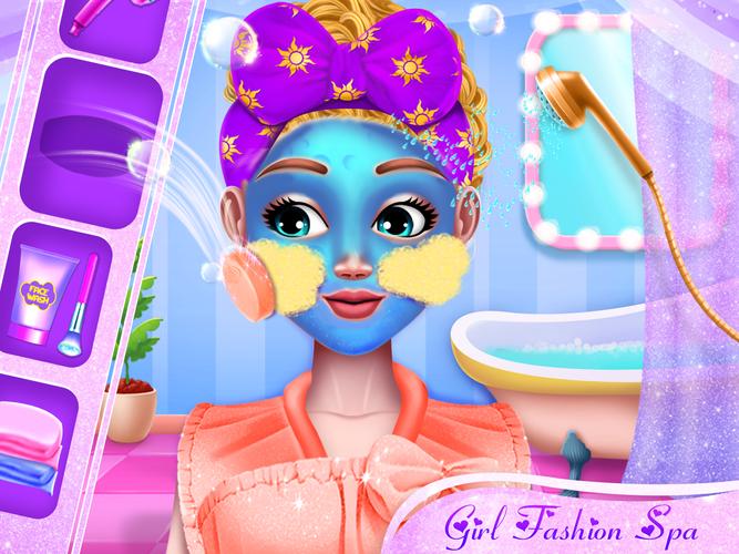 Maquiagem e salão de beleza para meninas : jogo de Spa para a menina e as  crianças !