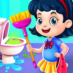 Messy House Cleaning: Girl Cle Icon