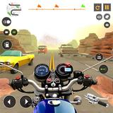 Juego de carreras de biciclet icono