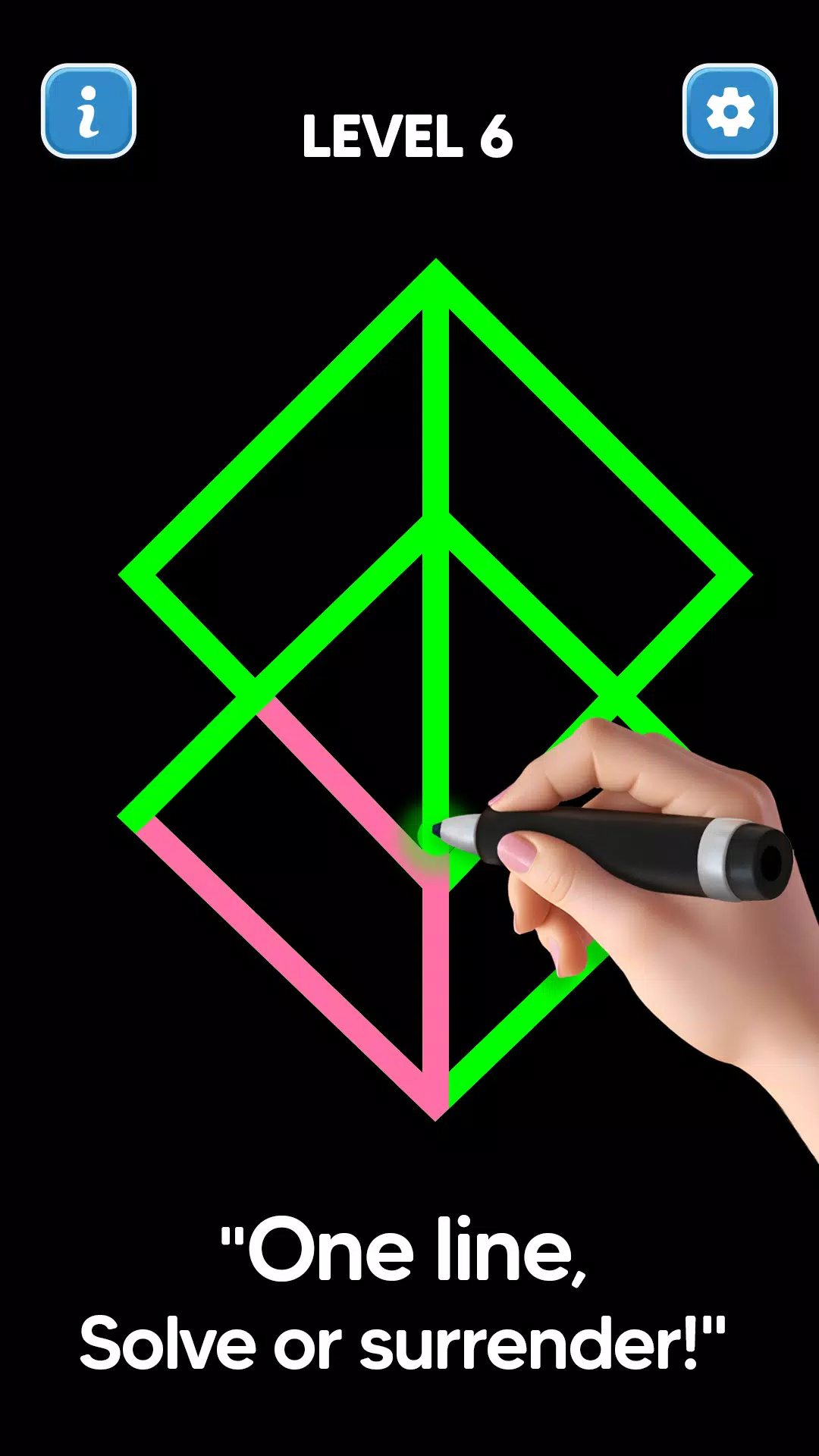 Line Drawing: No Lift Puzzle