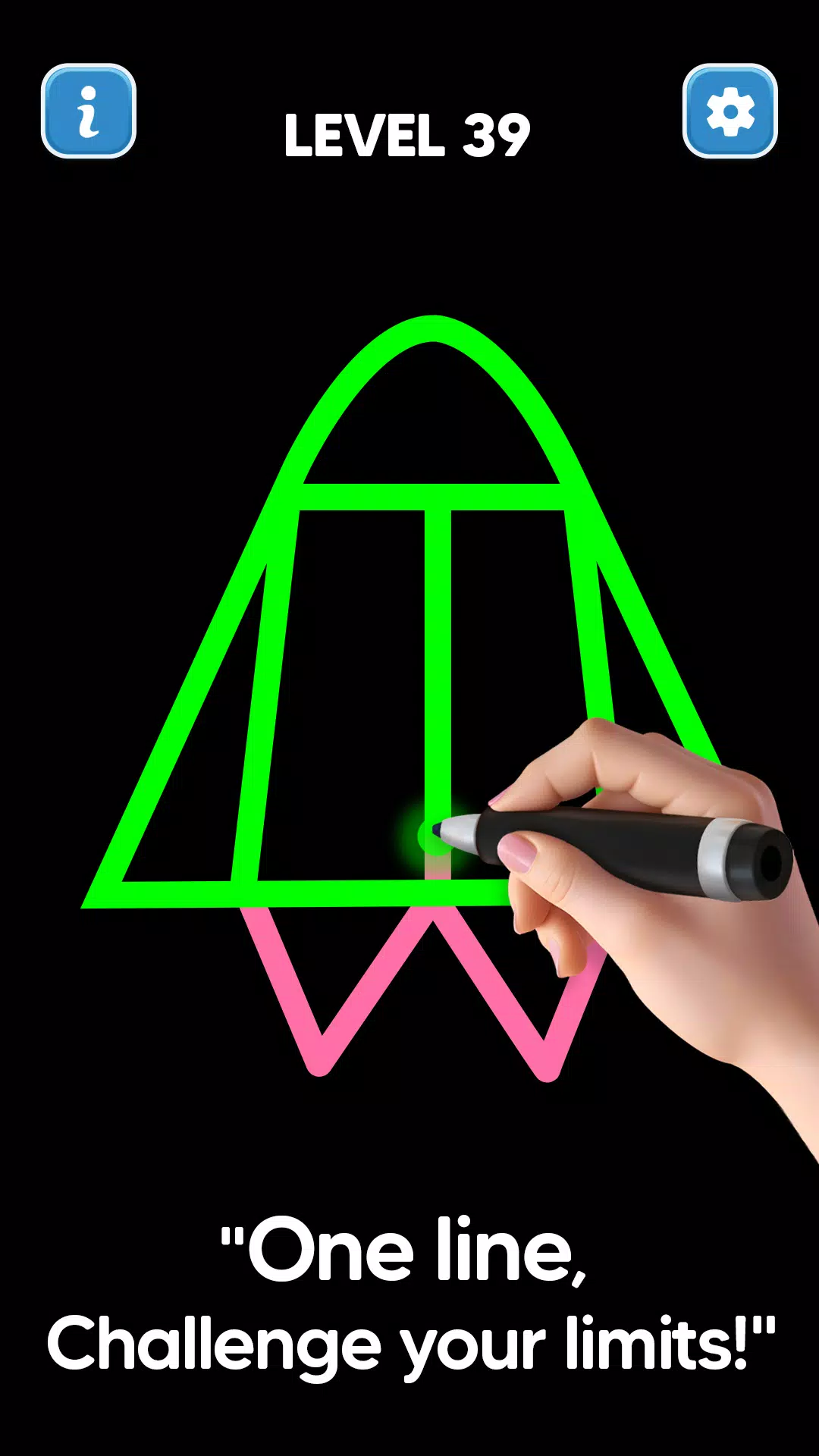 Line Drawing: No Lift Puzzle