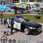 Police Car Chase Game 3D Sim أيقونة