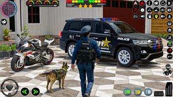 Police Car Chase Game 3D Sim پوسٹر