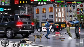 Police Car Chase Game 3D Sim تصوير الشاشة 2