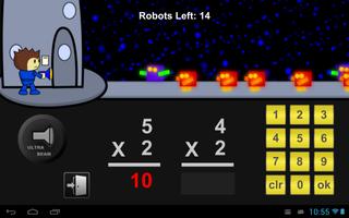 Robot Math Defense Game Lite screenshot 3