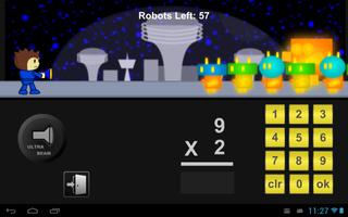 Robot Math Defense Game Lite poster