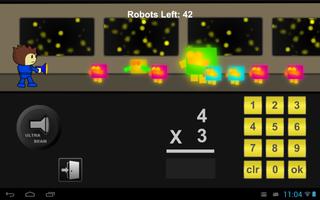 Robot Math Defense Game Lite ảnh chụp màn hình 1