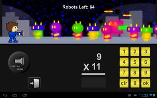 Robot Math Defense Game Lite capture d'écran 2