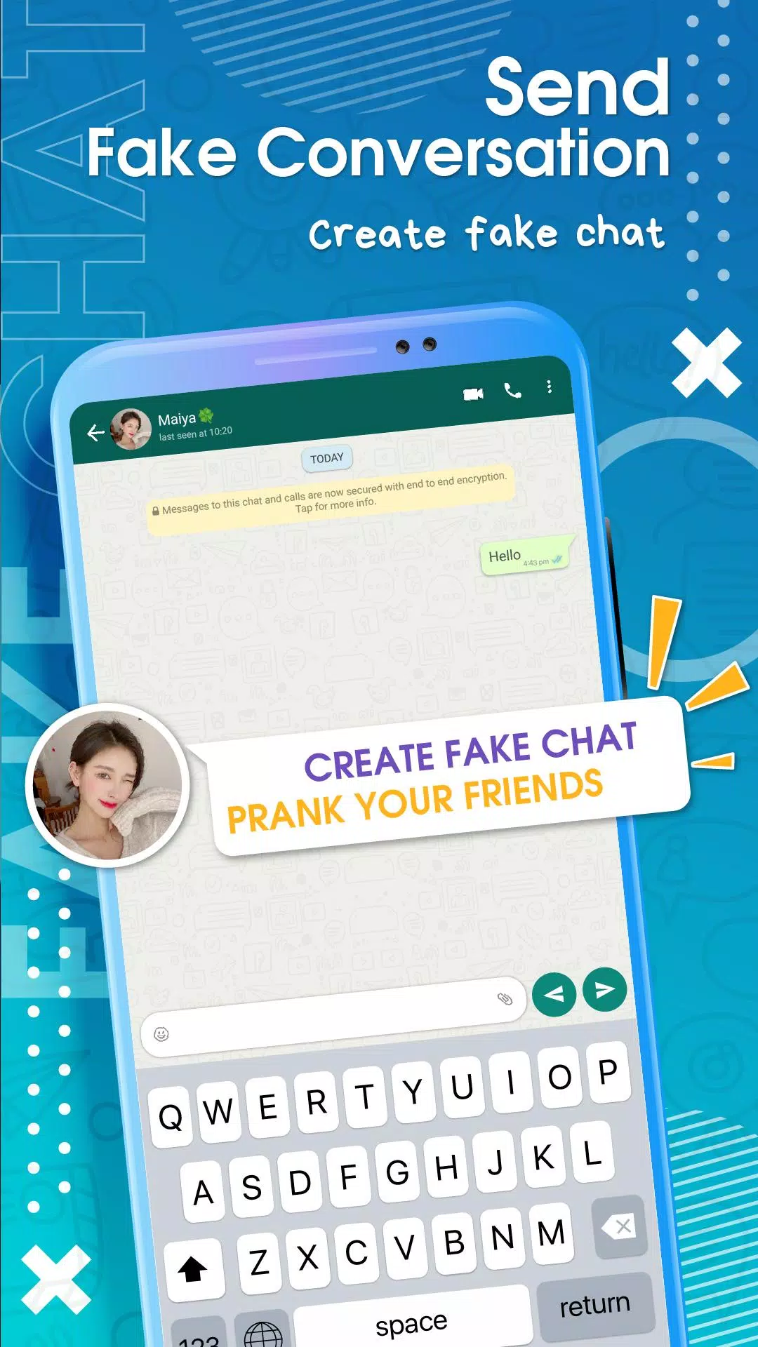 Fake messenger chat whatsapp