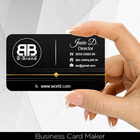 Business card maker with QR icône