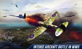 WW2 War Plane Dog Fight Air Combat: World War Game ảnh chụp màn hình 1