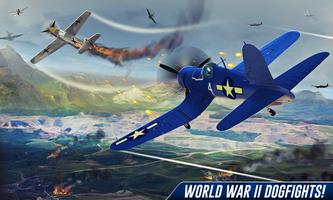 WW2 War Plane Dog Fight Air Combat: World War Game ảnh chụp màn hình 2