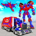 Flying Garbage Truck Robot Transform: Robot Games