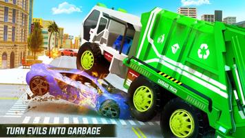 Hippo Robot Garbage Truck Robo-poster