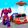Flying Oil Tanker Truck Robot