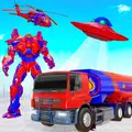 Flying Oil Tanker Truck Robot