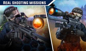 Polizei-Sniper Schießen Plakat