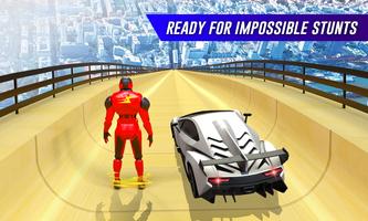 héros de vitesse méga rampe voiture jeux cascades capture d'écran 3