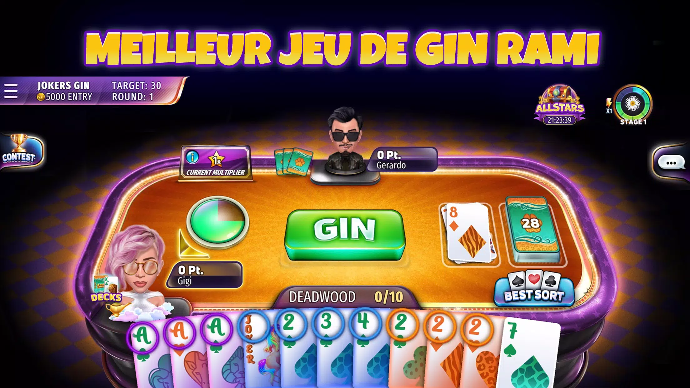 Gin Rummy Stars: jeu de cartes APK pour Android Télécharger