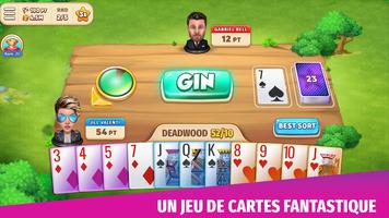 Gin Rummy Stars: jeu de cartes Affiche