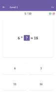 Multiplication Table - Brain Booster Game Quiz Ekran Görüntüsü 3