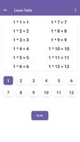 Multiplication Table - Brain Booster Game Quiz Ekran Görüntüsü 1