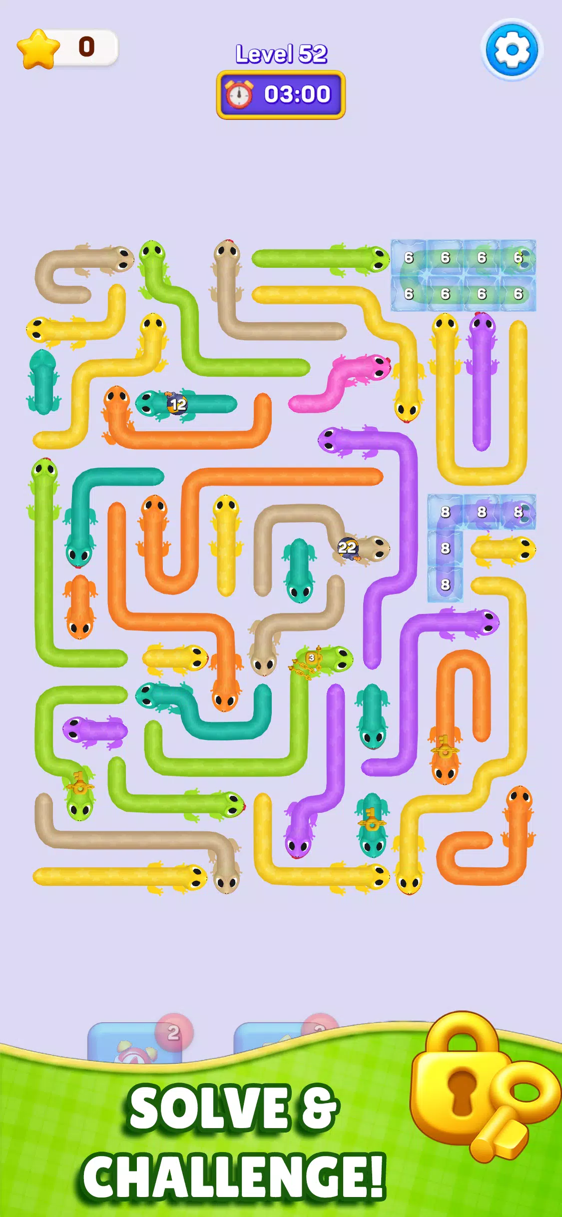 Gecko Escape: Puzzle Game