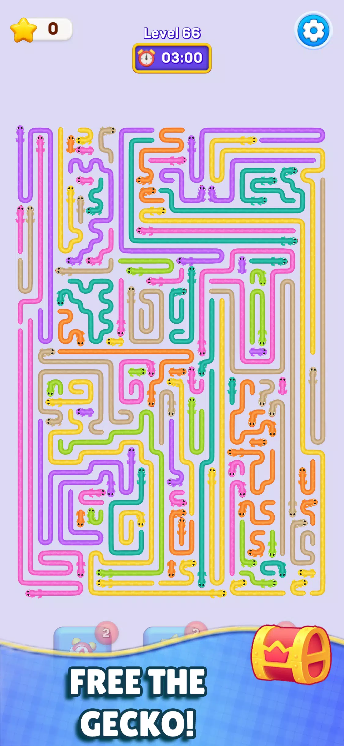 Gecko Escape: Puzzle Game